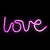 Znak neon love 36x13 cm