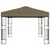 Vidaxl Paviljon 3x3 m taupe blago