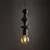 TK Lighting Viseča svetilka TOWER BLACK 10871
