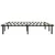 Vidaxl Posteljni okvir črn kovinski 120x200 cm