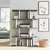 Hanah Home Harmon White Anthracite Polica za knjige 90x25x127.4cm, Sivo bela