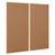 vidaXL Plutasta tabla Rjava 100 x 1.4 x 100 cm Trdna borovina