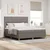 LED Box Spring Krevet Sivo-smeđa 180 x 200 cm tkanina