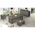 Hanah Home Kancelarijski set Srebrno-Antracit