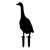 Aberto Design Dekorativna figura Goose 04, 65x26 cm, 1.5 mm