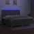 Vidaxl Box spring postelja z vzmetnico LED taupe 200x200 cm blago