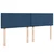 Vidaxl Box spring postelja z vzmetnico modra 180x200 cm blago