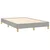 Vidaxl Box spring postelja z vzmetnico svetlo siva 120x200 cm blago