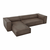 Rjava usnjena kotna zofa (levi kot) Madame - Windsor & Co Sofas