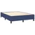 vidaXL vidaXL Box spring postelja z vzmetnico modra 140x200 cm blago, (20896184)