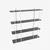 Hanah Home Polica za kuću Moss, 160x180x29,6 cm, Crno-bela