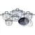 shumee Set jeklenih loncev 12 elementov Kinghoff KH-1098
