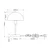 Globo 24009W - Stona lampa ATOMA I 1xE14/40W/230V, bela