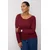 Trendyol Curve Ženska bluza Tbbaw26Af00030, Bordo