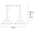 Opviq Luster Saglam-3733, 62x30 cm 2xE27