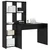Stol s policom Crni hrast 138,5 x 55 x 143 cm Konstruirano drvo