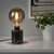 MARKFROST Stona lampa, mermer crna