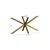 Hanah Home Nogari za sto Ahtapot, 150x71x78 cm, Zlatne boje