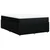 Vidaxl Box spring posteljni z vzmetnico črn 140x190 cm blago