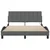 vidaXL Posteljni okvir brez vzmetnice temno siv 140x190 cm blago