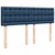 Vidaxl Box spring postelja z vzmetnico modra 140x200 cm blago