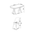 Hanah Home Set Trpezarijski sto i 6 stolica Lai, Krem