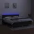 Vidaxl Box spring postelja z vzmetnico LED črna 160x200 cm blago