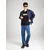 JACK & JONES Majica  temno modra / oliva / črna / bela