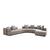 Atelier del Sofa Ugaona garnitura Gondol Siva