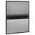 Nabrani zaslon protiv insekata za prozore aluminijski 80x100 cm
