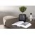 Venture Design Jedilna garnitura okrogla miza in stoli Berit 100x75 cm temno rjava bež