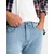 Ombre Mens tailored denim SLIM FIT pants with elastane - blue