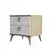 Hanah Home Noćni ormarić Versa 52x55,1x45cm Hrast-Beli
