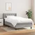 Vidaxl Box spring postelja z vzmetnico svetlo siva 90x190 cm blago