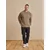 DAN FOX APPAREL Pulover Neo pikčasto rjava