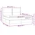 Krevet box spring s madracem LED smeđesivi 200x200 cm tkanina