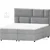 Boxspring postelja Lola - 200x200 cm - tkanine Cloud, Salvador