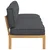 Set sofe Antracit 240 x 92 x 69 cm Čvrsto drvo akacije