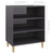 Komoda visoki sjaj siva 57 x 35 x 70 cm od konstruiranog drva