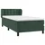 Vidaxl Box spring postelja z vzmetnico temno zelena 100x200 cm žamet