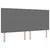 Vidaxl LED Box Spring Postelja Svetlo siva in bela. 200 x 200 cm