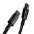 BASEUS kabel Type C do Type C PD100W Power Delivery Tungsten Gold Fast Charging CATWJ-01 1 metar crni