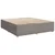 Vidaxl Box spring postelja z vzmetnico taupe 200x200 cm blago