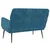 Vidaxl Klop modra 108x79x79 cm žamet