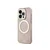 GUESS IML Glitter Peony Gold Maska za telefon iPhone 14 Pro, MagSafe, Roze