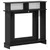 Okvir za kamin Crna 102 x 26 x 100 cm Konstruirano drvo