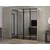 Hanah Home ormar sa reflektujućim staklom Nisa 20648, 180 cm, dore