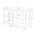 Hanah Home Kuhinjski sto OR1-S, 160x60x90 cm, Hrast