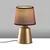 Opviq Stona lampa Drop-15495, Zlatno-braon