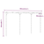 Pergola od bambusa 385 x 40 x 205 cm